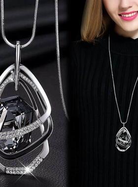 Long Necklaces Pendants Women Chain Fashion Necklace Colar