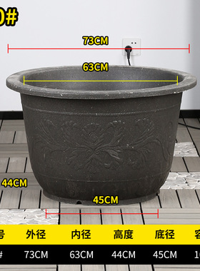 加厚塑料树脂花盆无孔睡莲花瓶
