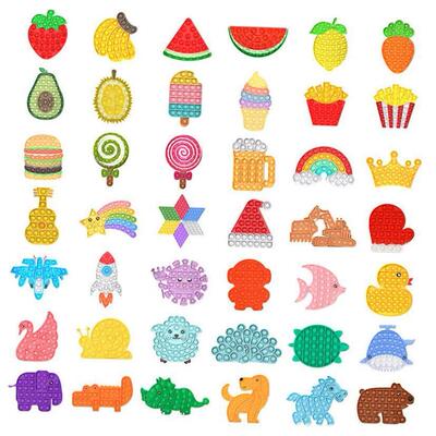 Letter Pop It Fidget Toys Hands Popins Simple e Squeeze