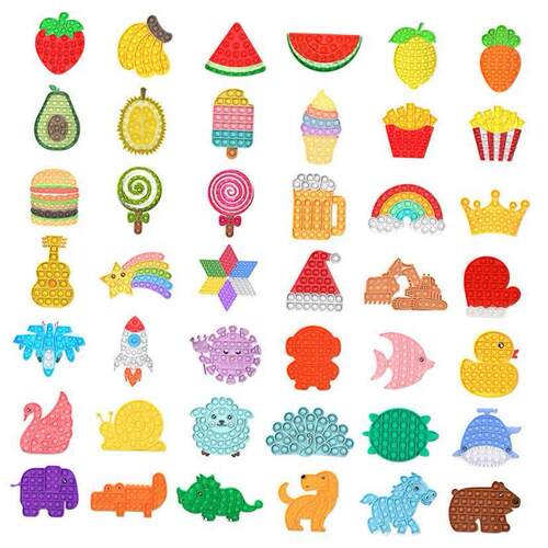 Letter Pop It Fidget Toys Hands Popins Simple e Squeeze