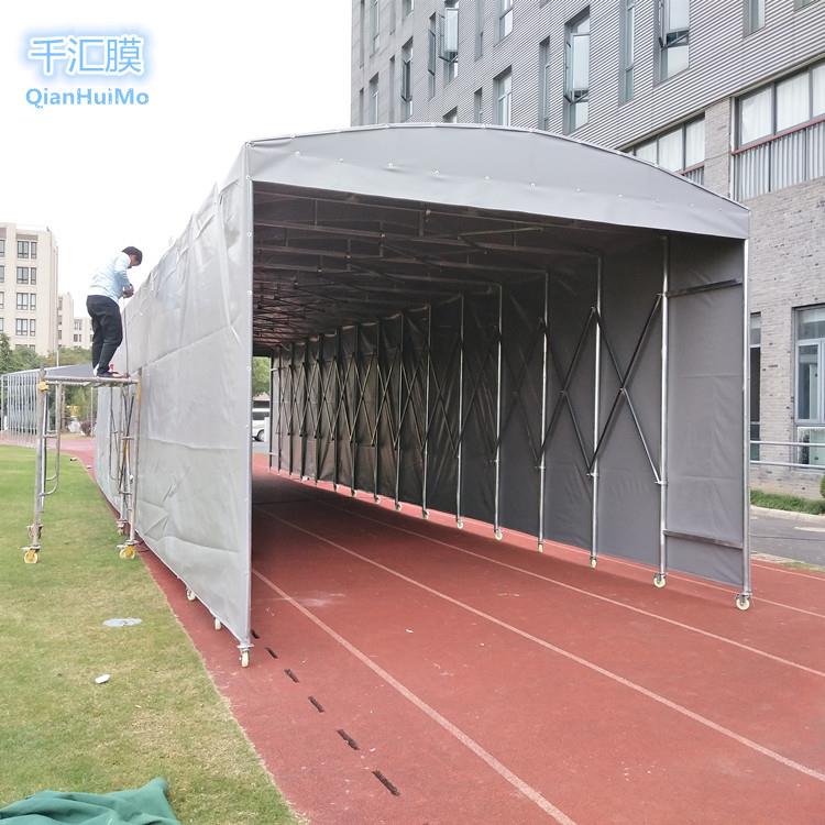 专业制作电动推拉雨棚活动帐篷遥控电动雨蓬夜排档大型伸缩雨篷