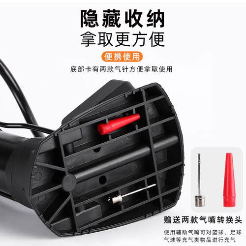 脚踩高压打气筒迷你便携式电动车自行车摩托车跨境新款脚踩打气筒