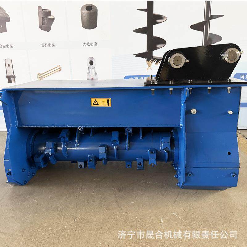 挖掘机装载机带前端属具拓荒机械树木粉碎山地开荒适用于各种地形