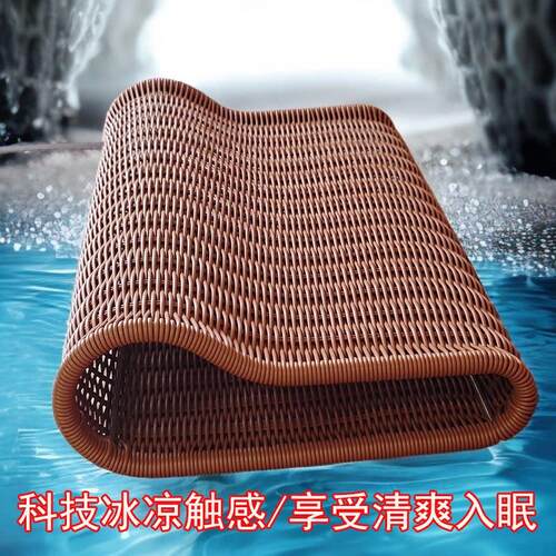 偏硬透气夏凉枕头可水洗护颈椎枕头手工彷藤编织不夹头发清爽助眠