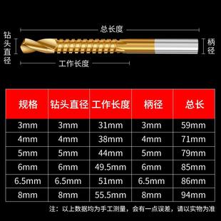 多功能锯齿麻花钻头合金高硬度拉花转头高强度手电钻小号钻咀套装