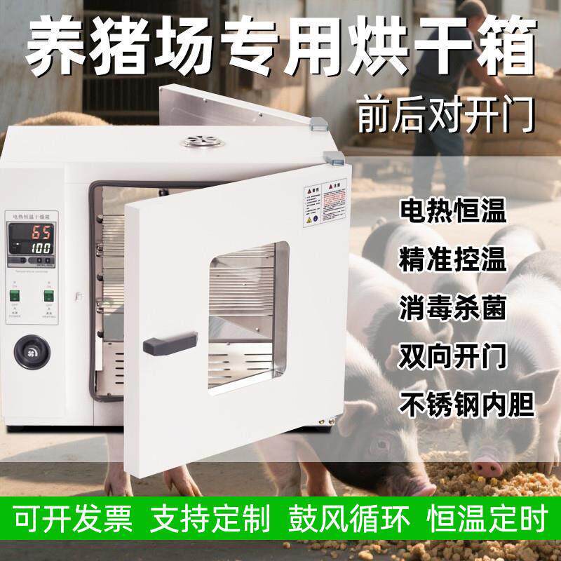 电热鼓风前后开门烘箱电子元器件烘干箱养猪场对开门恒温干燥箱