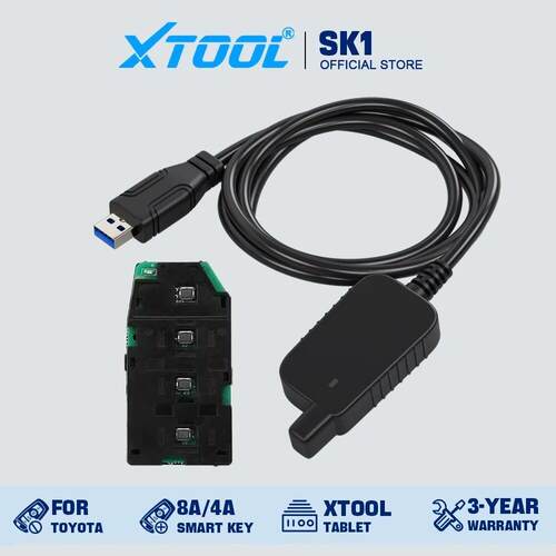 适用帕迩瑞XTOOL AnyToyo SK1 Auto Key Coding For Toyota 8A/4A