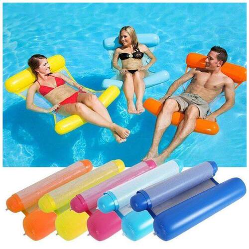 inflatable pool float bed lounge chair swimming hammock