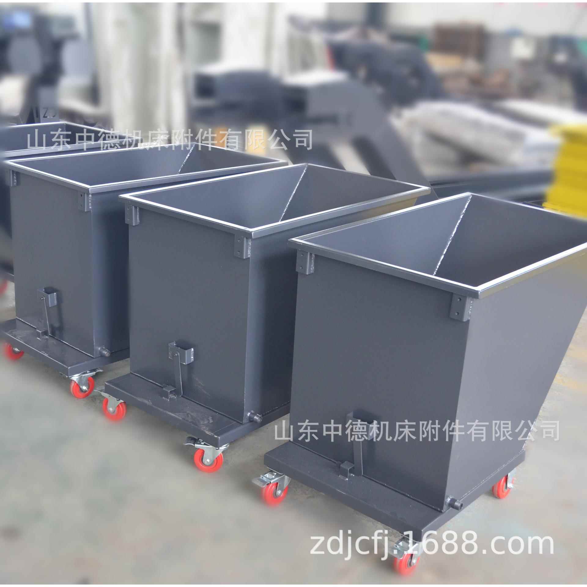 现货屑车重型集加厚铁推屑280车车间废料斗车手式翻废料车工业铁