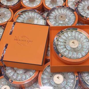 新款橙意礼高档通用名贵礼盒燕窝礼品盒羊肚菌花旗参红参包装空盒