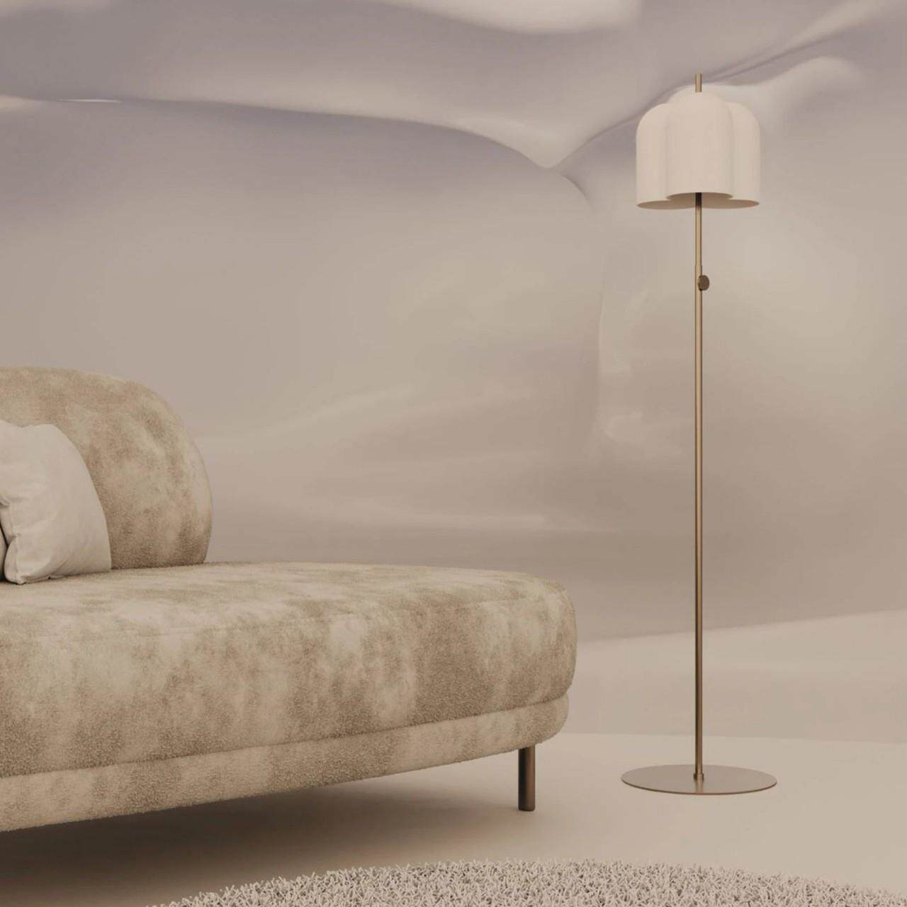 复古风落地灯法式中古氛围设计师款客厅沙发旁美式