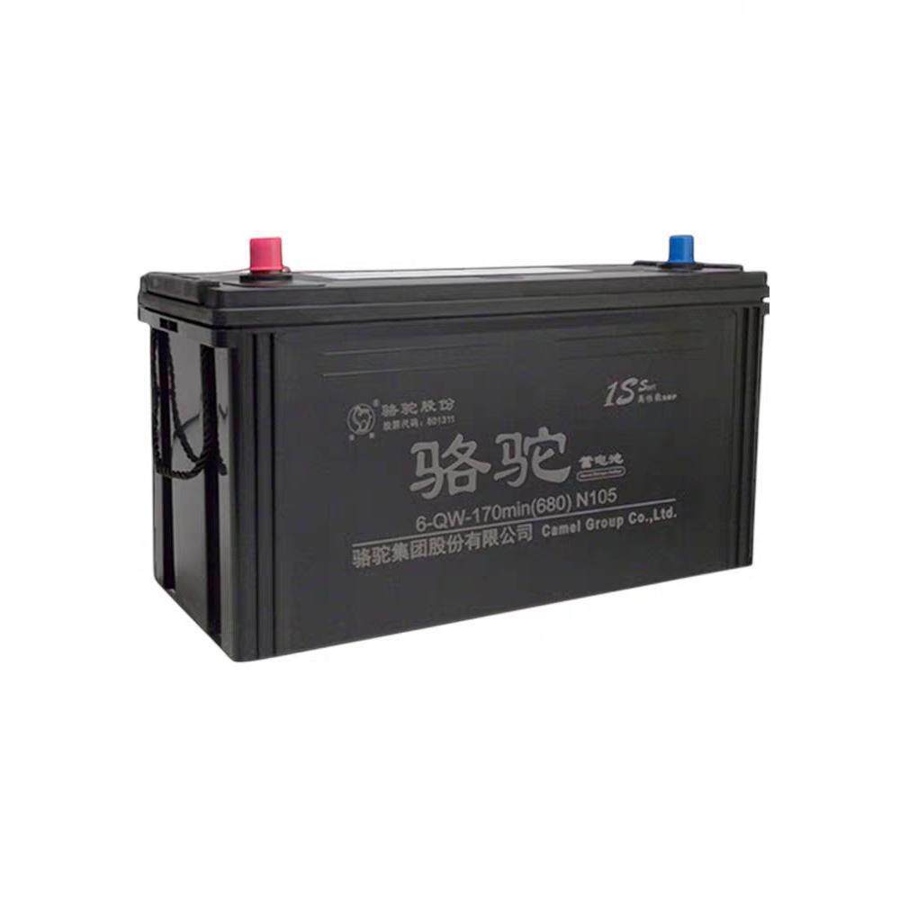 骆驼蓄电池12v105ah免维护6-qw-175min客车货车启