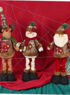 Christmas retractable figure display Santa Claus doll玩偶