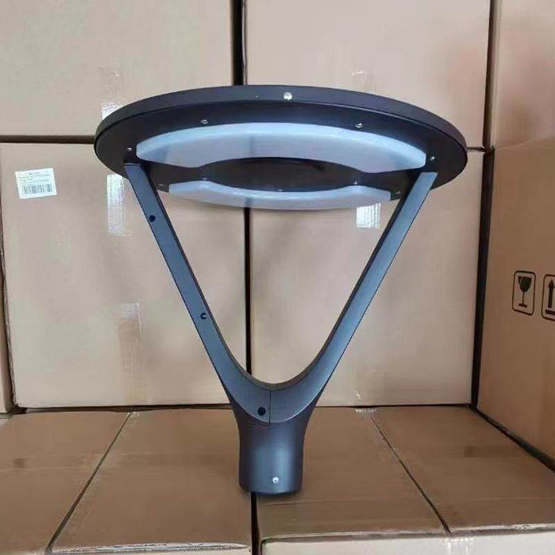 太阳能庭院灯头3米月牙弯Y型庭院灯具LED一体化景观灯跨境