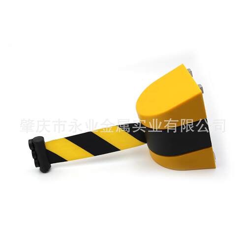 实力厂家直供塑料挂墙式带磁隔离带警示带安全防护带伸缩器可