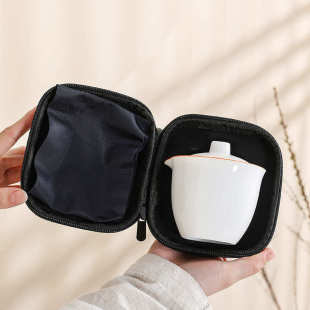 露营茶杯茶具装 壶三杯旅行小套一壶随身户外旅游泡茶快便携式 客杯