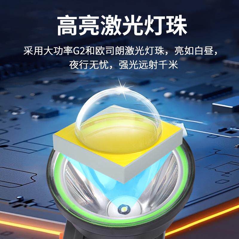 潜水头灯LED强光头戴式充电手电户外超亮迷你便携赶海防水照明灯