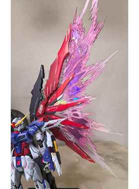 正品货 树人模 MC 魂红命运带光翼1现/00MB命运合金骨1架成品修正