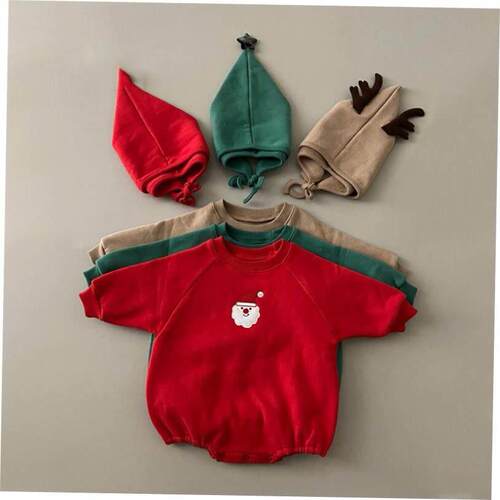 Christmas Infant Bodysuit Set圣诞节宝宝衣服婴幼儿连体衣套装