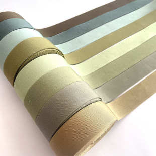 涤纶网络丝加捻斜纹织带腰肩带瑜伽帆布包纯涤仿棉线