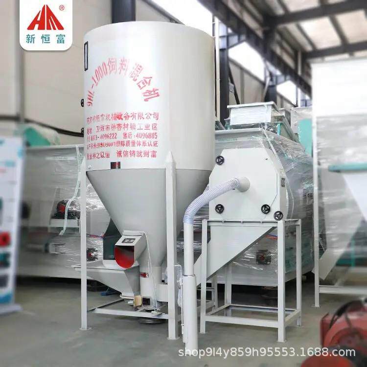 恒富机械饲料粉碎搅拌一体机适用于小型饲料厂和养殖场使用