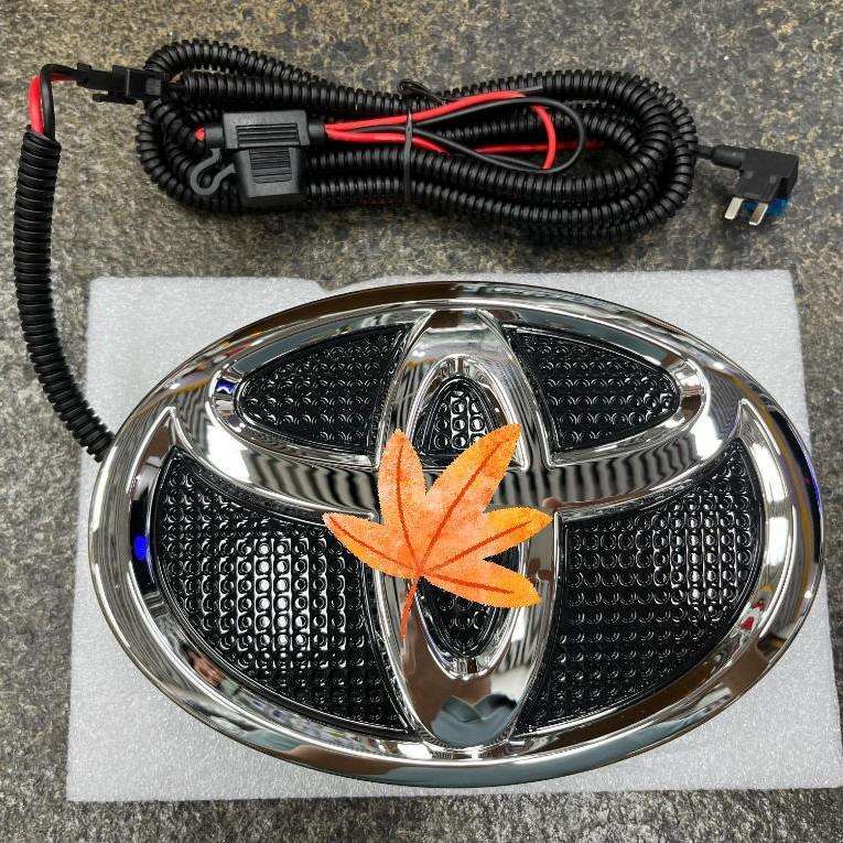 适用丰田19*13cmABS动态中网车标LED车标灯白光
