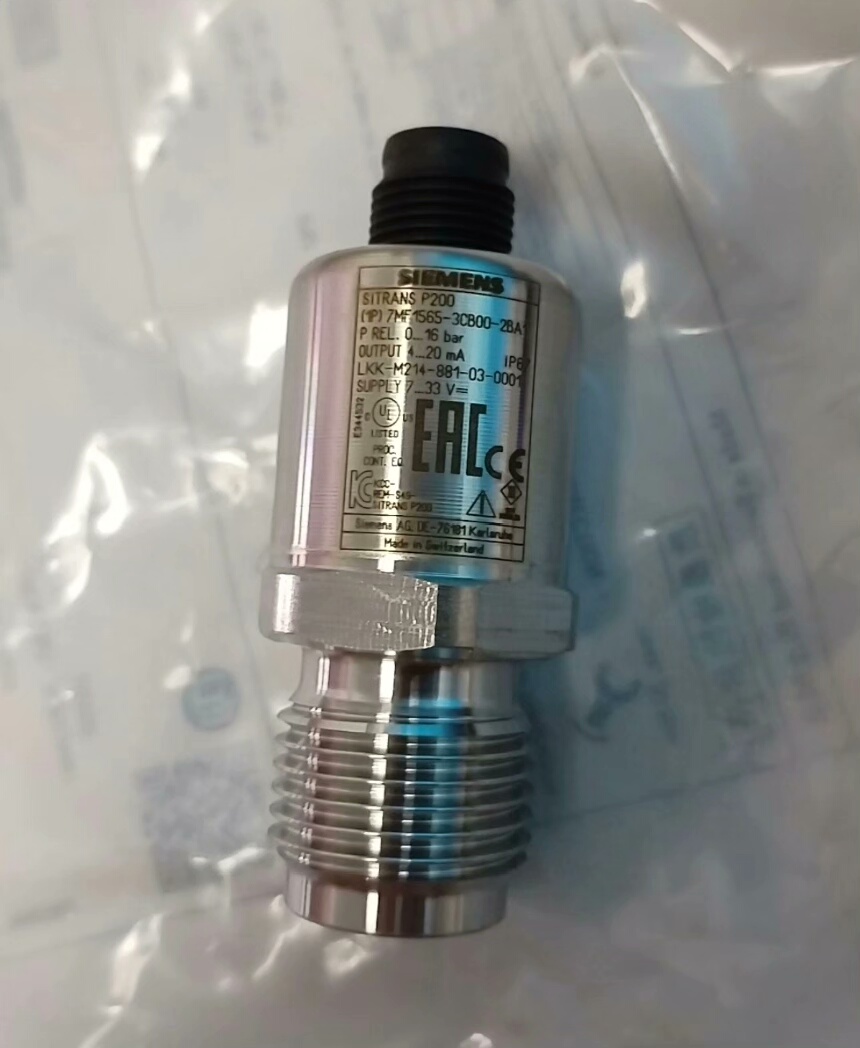 西门子压力传感器SITRANS P200，型号7MF1565