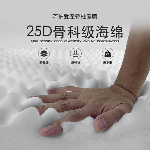 直销新款跨境爆品麂皮绒棉花绒防水可拆洗卸狗窝宠物四季沙发床中 - 封面