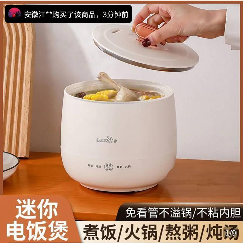 赛星建信迷你电子锅家用多功能快煮锅煮粥煮汤不粘内胆智能电炖锅