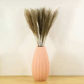 外贸陶瓷花瓶插花陶瓷摆件北欧大尺寸窄口竖纹落地大花瓶