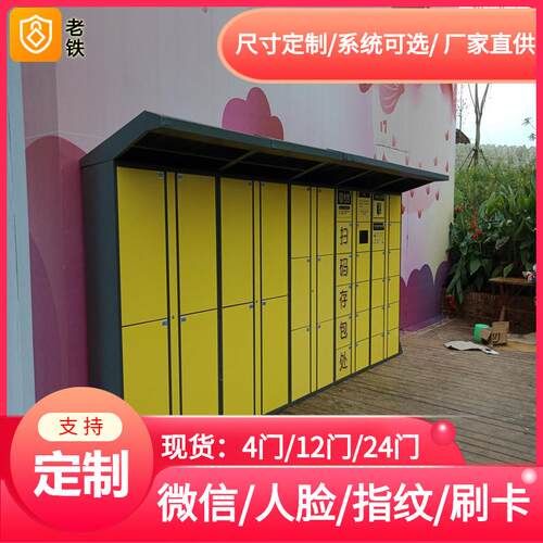 微信扫码智能储物柜/自助共享寄存柜/图书馆/带摄像头电子存包柜