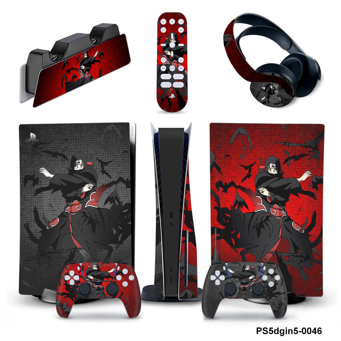 PS5贴纸P5保护膜光驱版贴纸数字版五合一全包贴纸支持来图制作