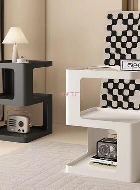 轻奢北欧客厅铁艺床头柜创意角几卧室边柜茶几520沙发现代简约