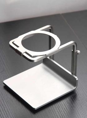 不锈钢304 orea1手冲咖啡可调节支架 银色四脚防滑手冲咖啡支架