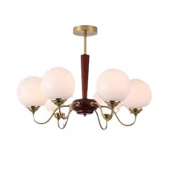 2025新款个性创意设计艺术客厅灯魔豆吊灯法式中古玻璃大厅装饰灯