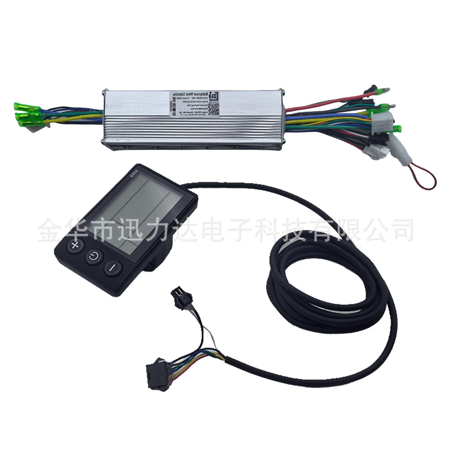 电动自车电动车LCD液晶表仪双驱刷电机无控制器速度显示行866-1LC
