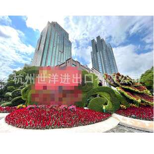 户外工程景观项目石头漆不锈钢花池景观小品