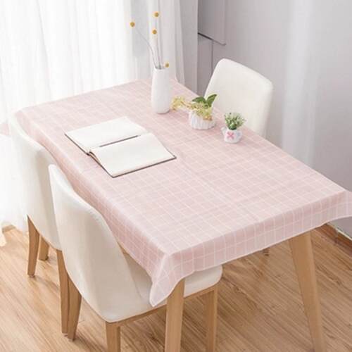 Simple Nordic style tablecloth, easy-to-wash plastic checker