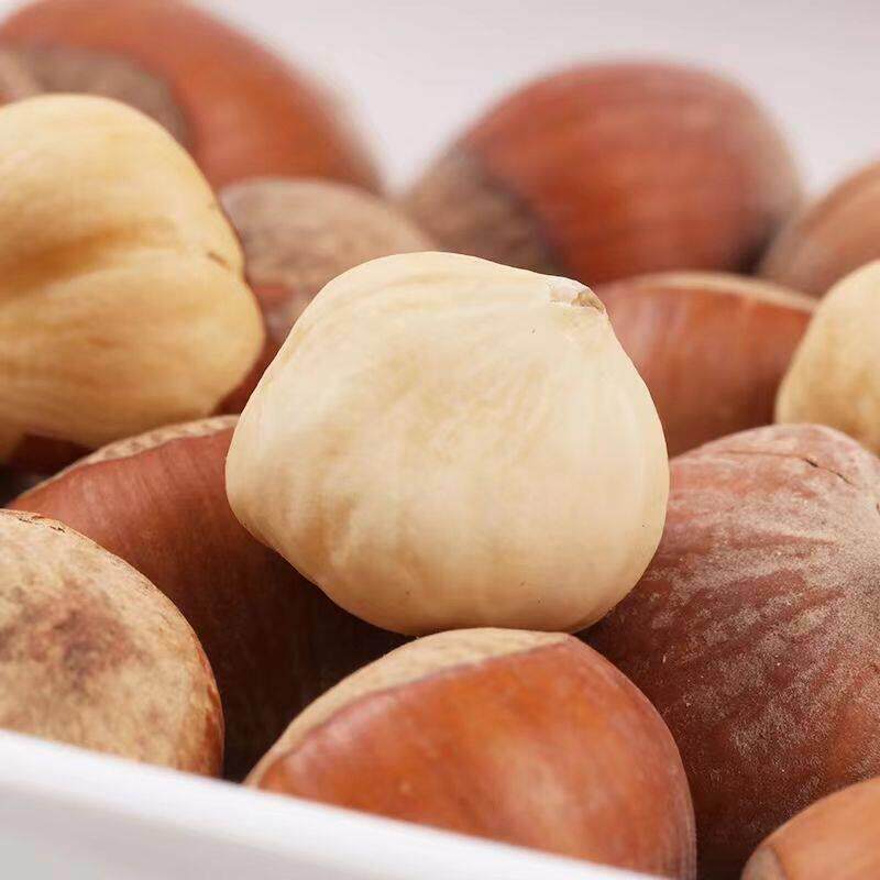 大榛子东北特产官方旗舰店坚果虎皮臻子榛果新鲜开口铁岭野生棒子