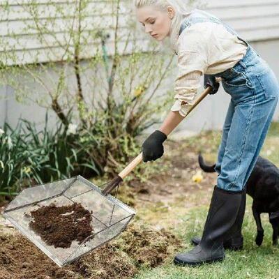 Grain Sieve Shovel Stainless Steel Sturdy Sifter Shovel