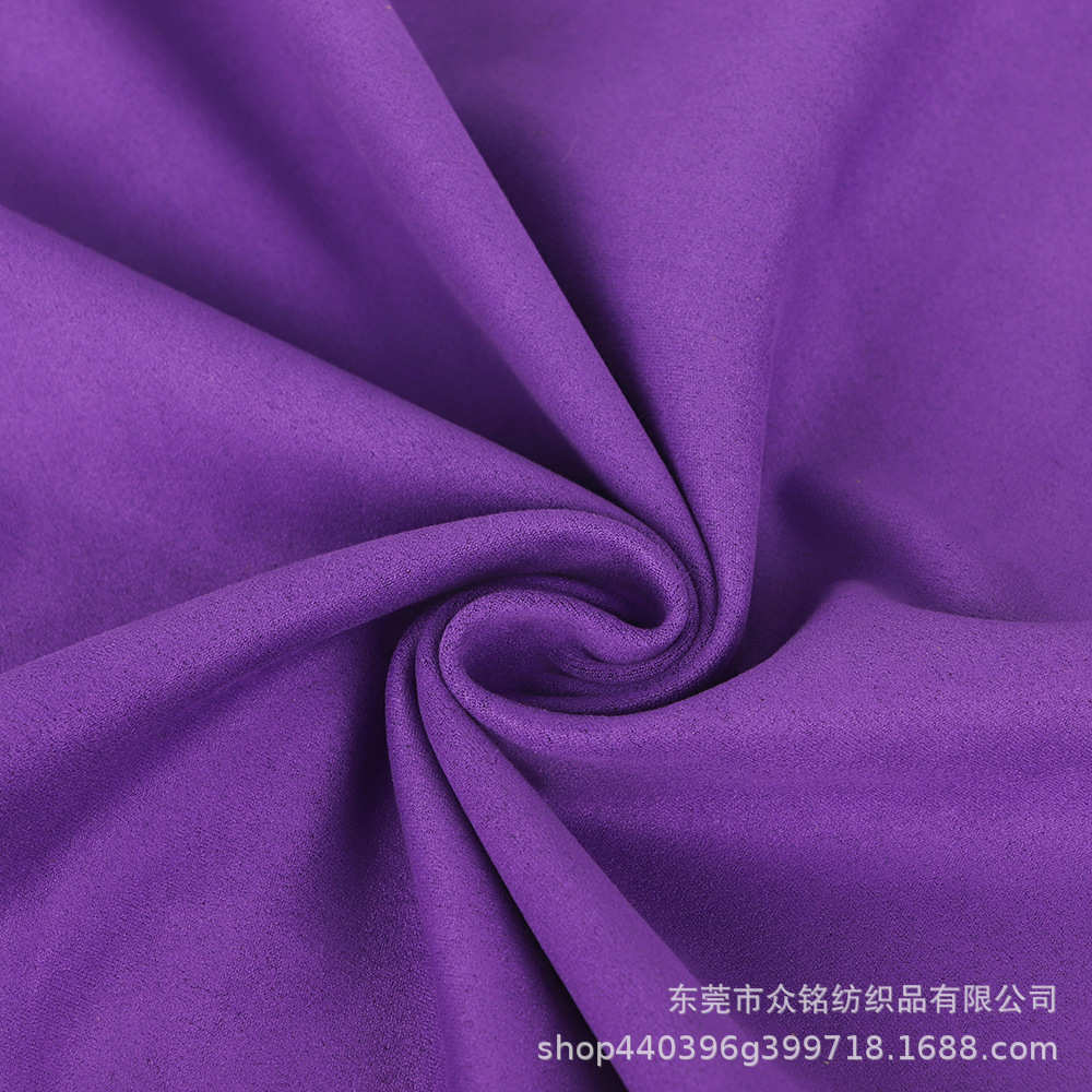 化纤布超纤布鹿皮绒全涤绒面短毛柔软四季常用布料现货批发