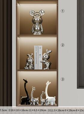 新款软装轻奢意饰品现代简约创客厅电视柜边摆柜餐件乔迁新居工艺