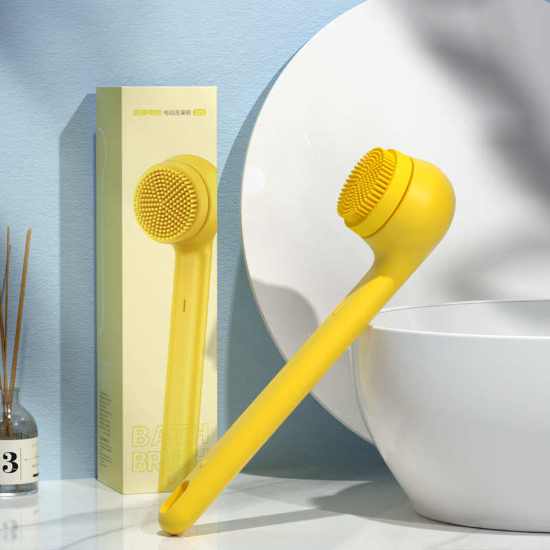 XZ0匹奇新款电功洗澡刷硅胶按摩搓澡仪简约亮眼防水搓澡