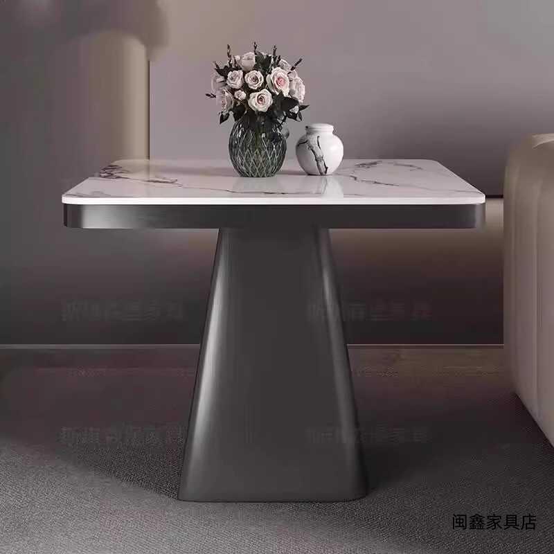 轻奢岩板边几现代简约高级床头沙发角几阳台卧室茶桌阳台方桌子