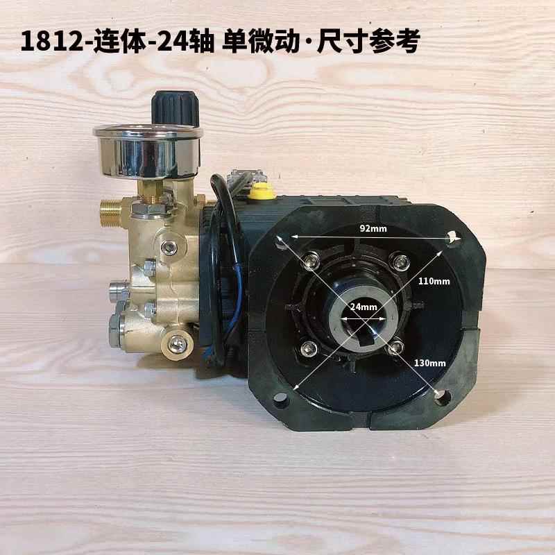 华虎啸LG-18头1机2连体24轴REJ单微动高压清洗泵头配年件洗车机清