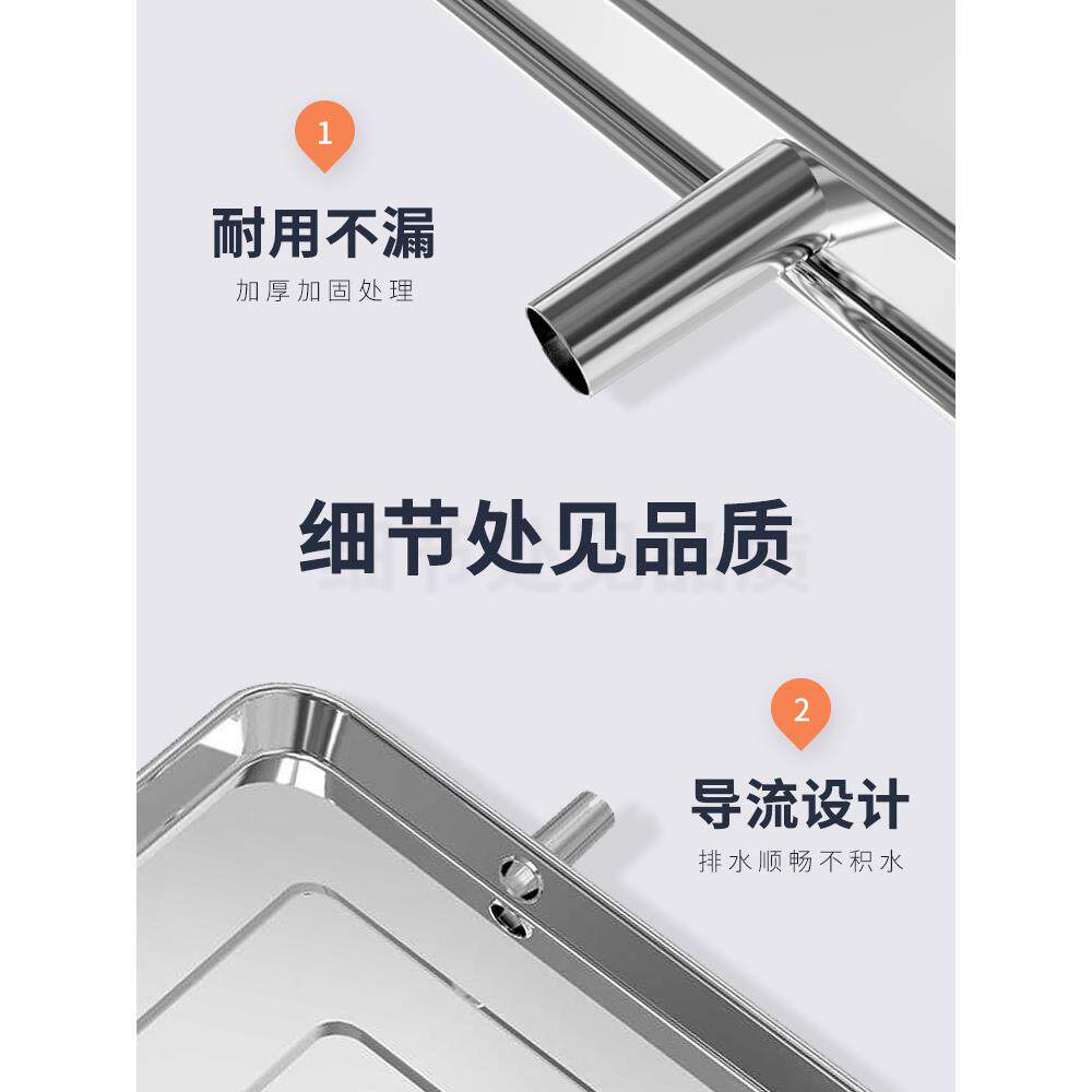 定制接水盘外机空调滴水积水盘不锈钢长方形接水托盘带排水防漏水