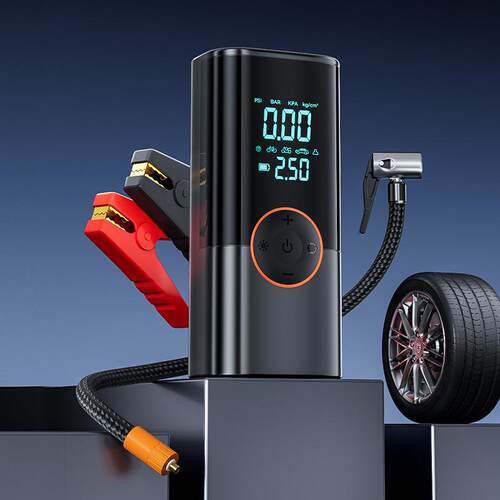 应急启动电源车载充气泵 便携式大容量搭电宝电瓶搭电充气一体机