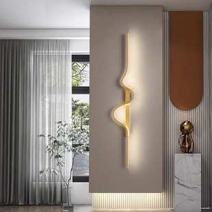 宜鑫现代简约创意线条壁灯设计师创意简约洗手间背景墙卧室床头灯