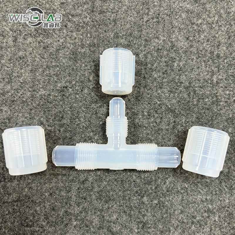 厂家PA扩口接头腐T型三154通变径接头耐酸碱F蚀通三PFA扩口接头