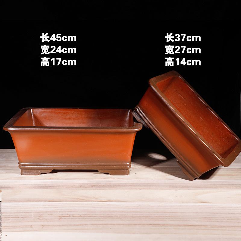 长方形紫砂花盆花盆花盆大号花瓶